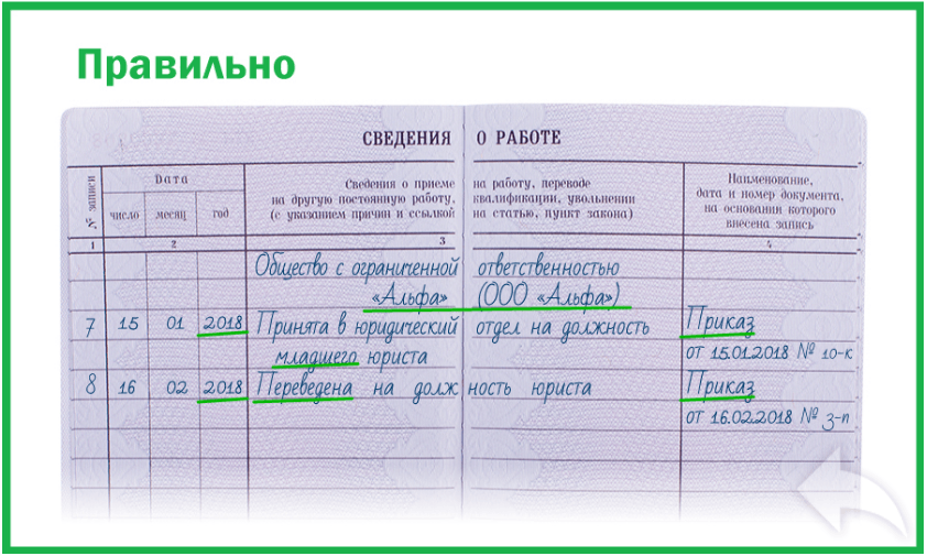 Трудовая в день увольнения. Инструкция по заполнению трудовых книжек. Инструкция по заполнению трудовой книжки образец. Заполнение трудовых книжек инструкция. Правила переноса в трудовой книжке.