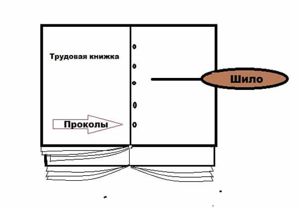 Вшить вкладыш в трудовую книжку образец