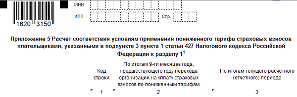 Расчет по страховым взносам нулевой образец заполнения