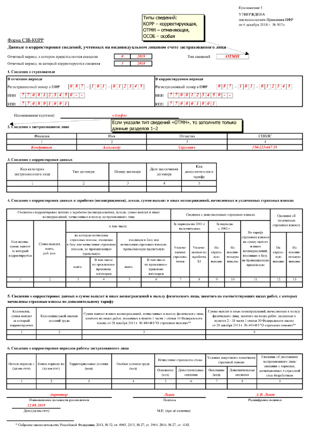 Как сделать сзв корректирующую. Индивидуальный лицевой счет. Форма СЗВ-корр. Корректирующие формы индивидуальных сведений в ПФР. Сведения индивидуального персонифицированного учета это.