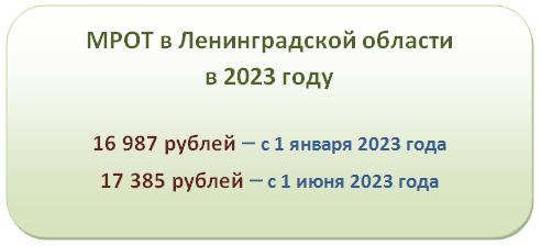 Сколько мрот в 2023