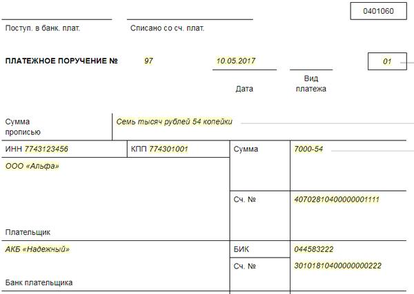 Образец платежки на штраф в пфр за несвоевременную сдачу сзв м