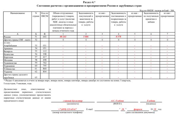 Как заполнить форму п3 в статистику по счетам бухгалтерии в 1с